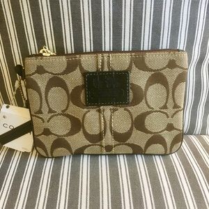 Coach Signature Wristlet
